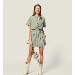Isabel Marant Etoile Zolina Cotton Utility Dress